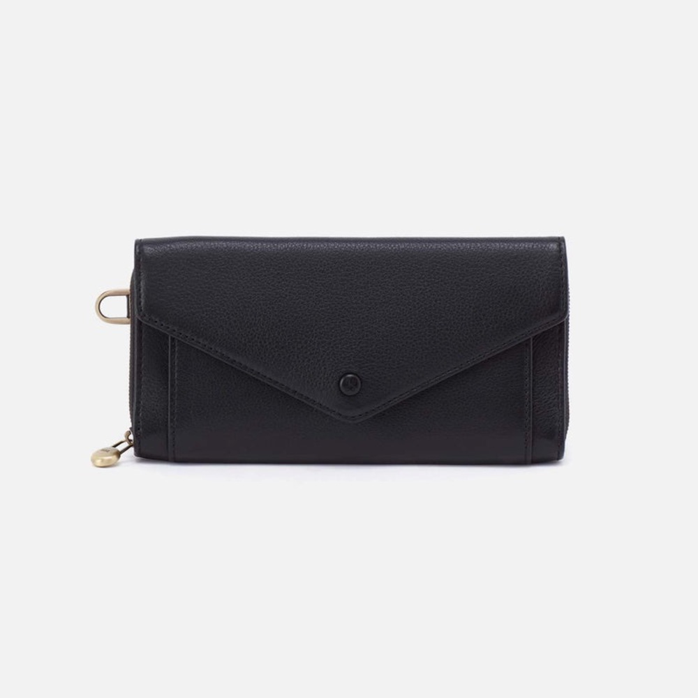 HOBO Black Leather Envelope Wallet